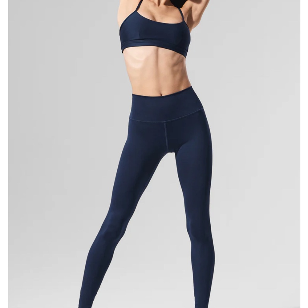 ALO Yoga Airlift 7/8 Navy Leggings
